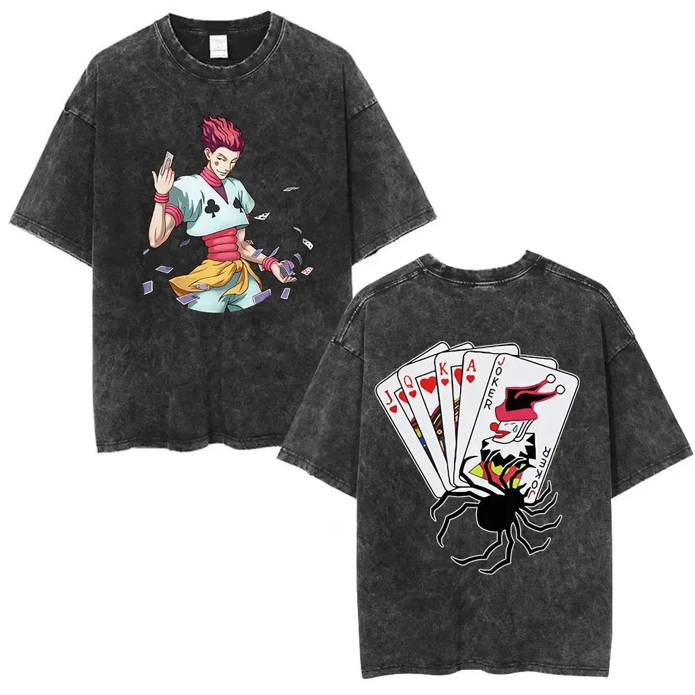 Hunter x Hunter Phantom Troupe Tee – Hisoka Oversized Washed