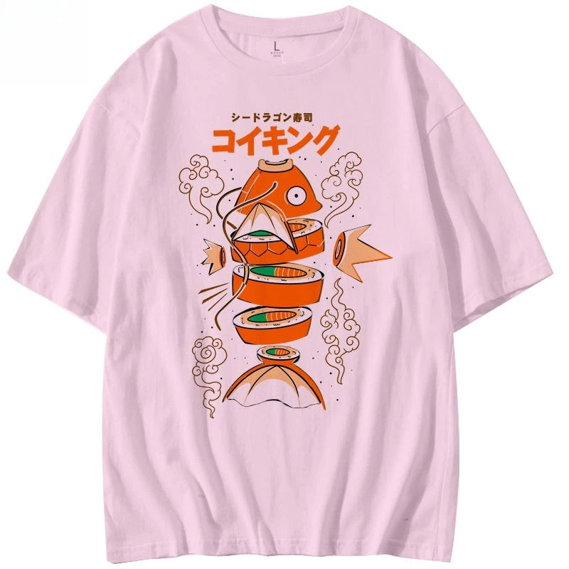 Pokémon — Magikarp Sushi Sashimi Japanese Style Tee - Neon Districts