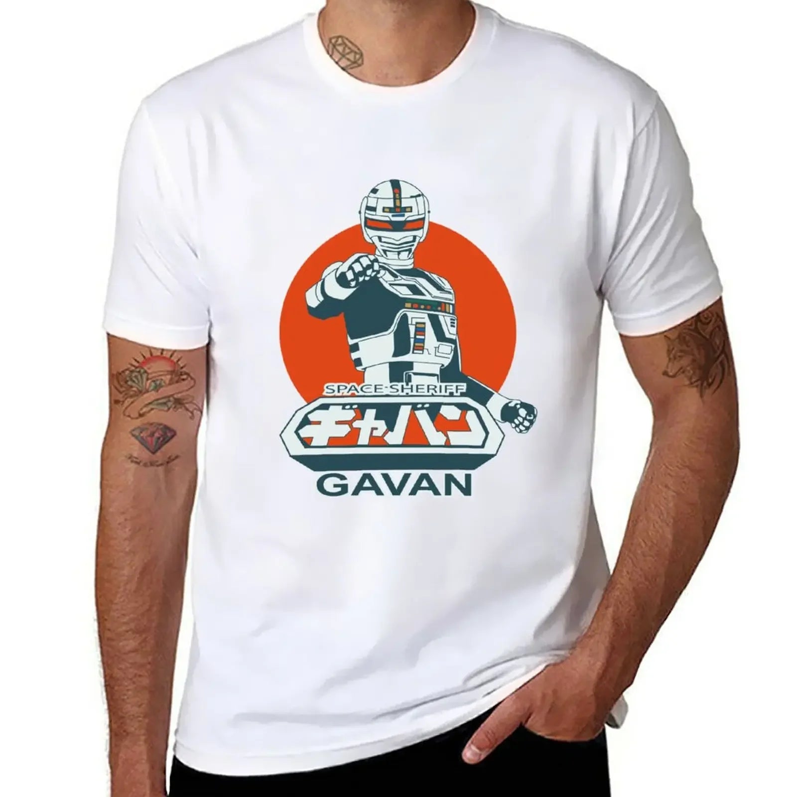 Space Sheriff Gavan — Vintage Tokusatsu Oversized Graphic Tee - Neon Districts
