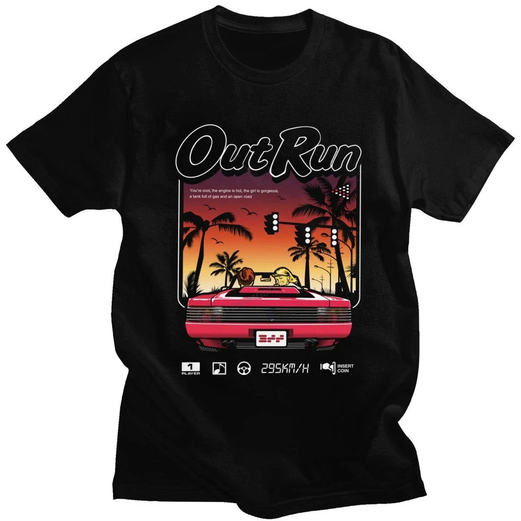 Out Run — 90s Vintage Japan Arcade Tee - Neon Districts