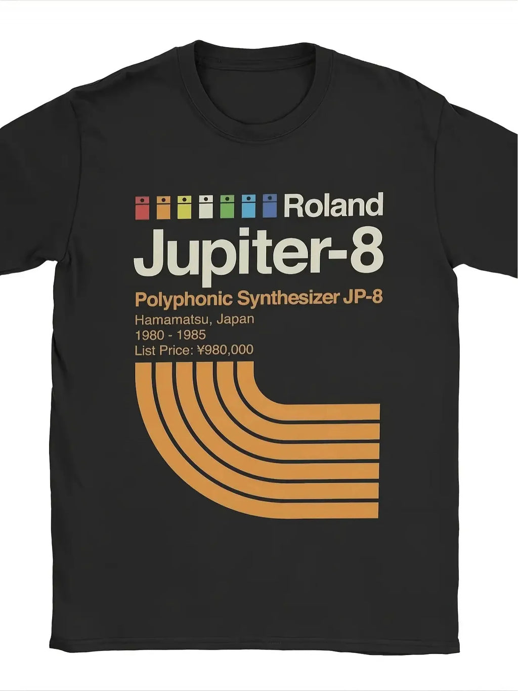 Roland Jupiter-8 — Vintage Polyphonic Synth Tee - Neon Districts