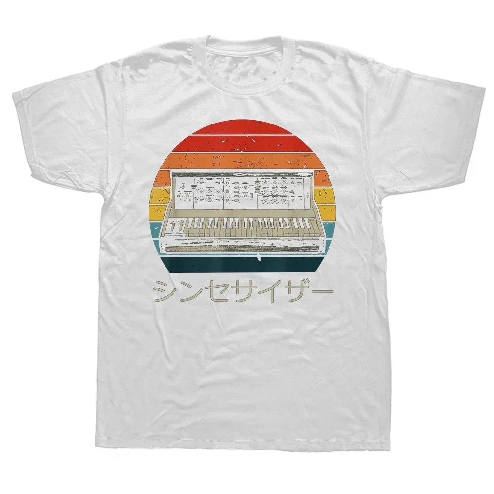 Electronic Musician — Synth & Drum Machine Vintage Tee - Neon Districts