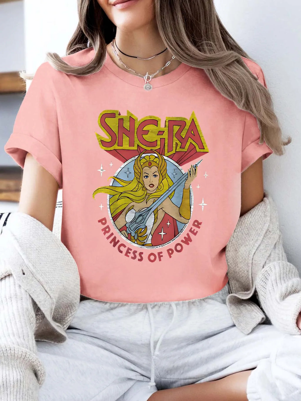 She-Ra Princess of Power — Oversized Graphic Fan Tee - Neon Districts