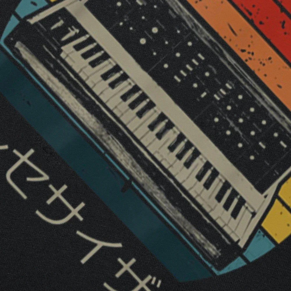 Retro Synthesizer — Music Producer Graphic Tee - Neon Districts