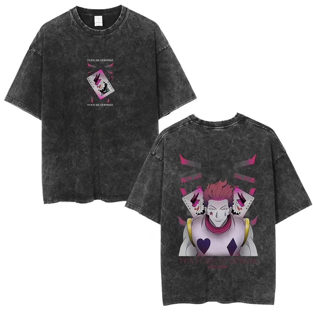 Hunter x Hunter Phantom Troupe Tee – Hisoka Oversized Washed