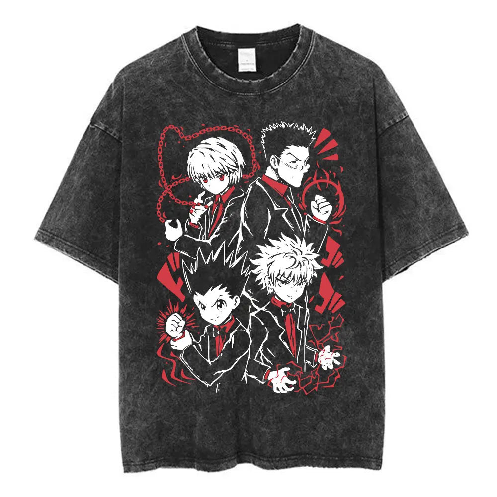 Hunter x Hunter Killua & Gon Vintage Tee – Cherry Blossom Print