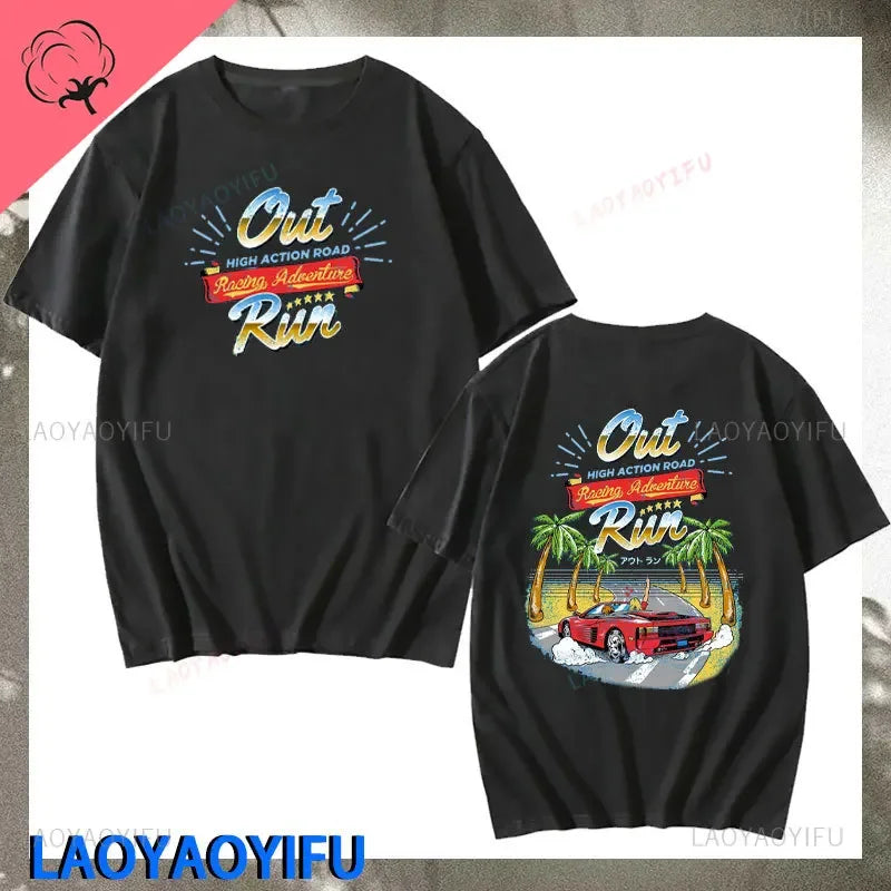 Out Run — 90s Vintage Japan Arcade Tee - Neon Districts