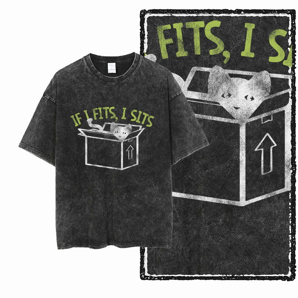 DB Cat — Acid Washed Exclusive Graphic Streetwear Tee - Neon Districts