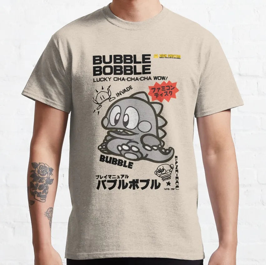 Bubble Bobble — Bub & Bob NES Arcade Retro Tee - Neon Districts