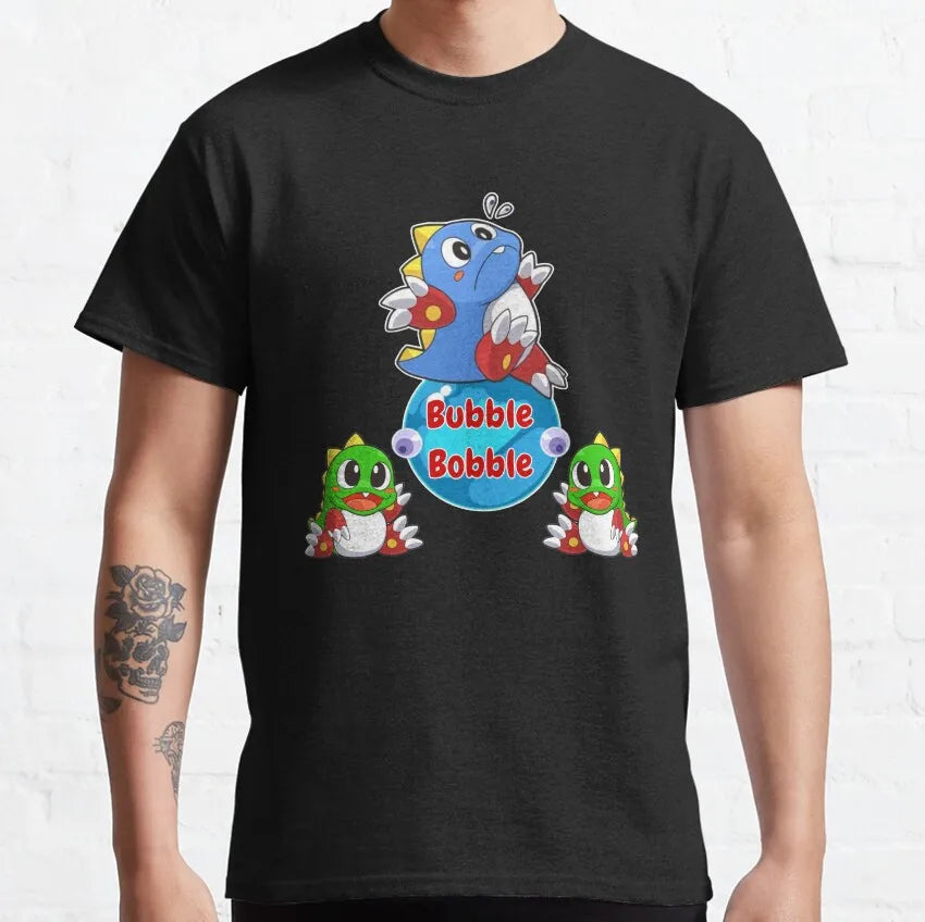 Bubble Bobble — Bub & Bob NES Arcade Retro Tee - Neon Districts
