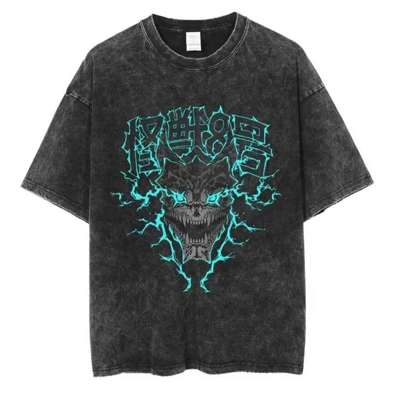 Kaiju No. 8 Washed Y2K Graphic Tee