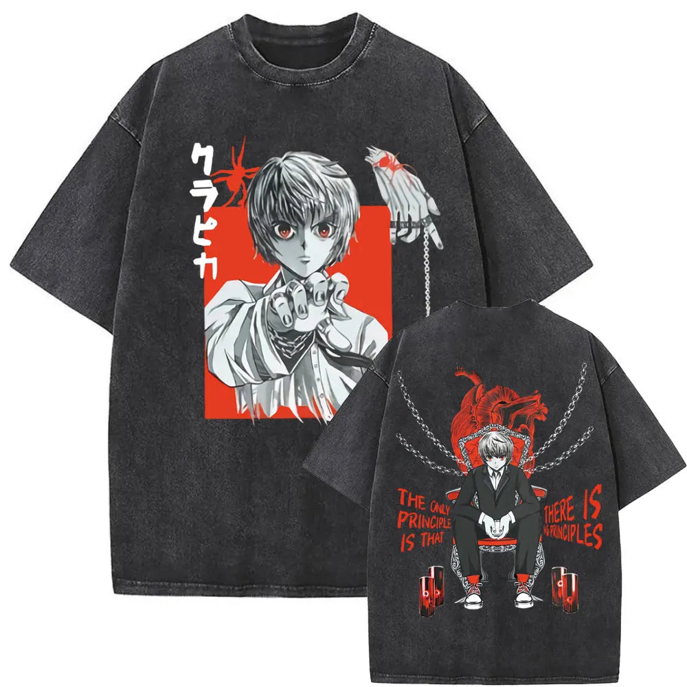 Hunter x Hunter Hisoka Washed Vintage Tee – Oversized Graphic