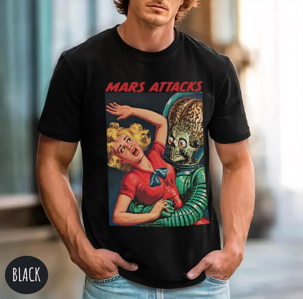 Mars Attacks! — Martian Invasion Retro Tee
