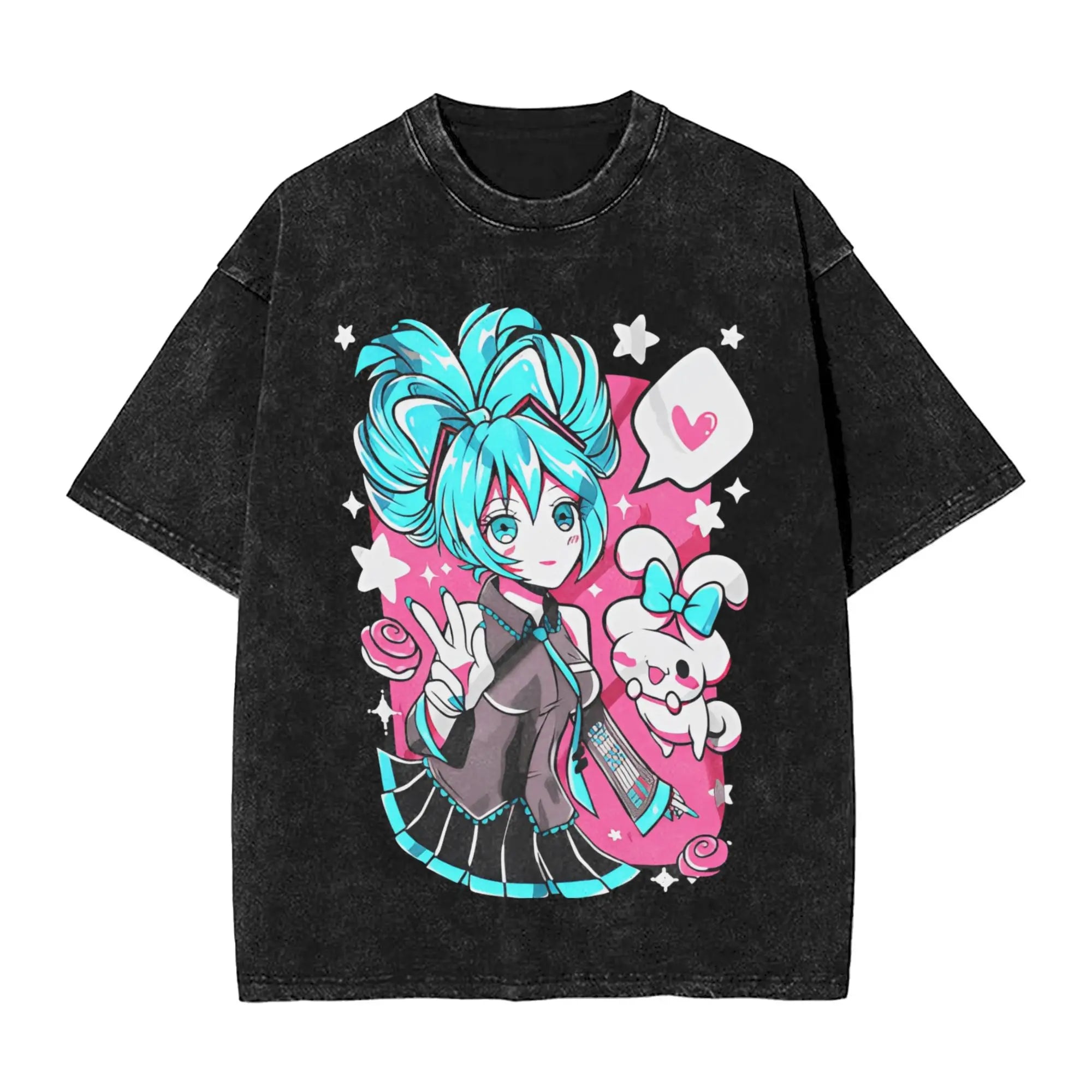 Hatsune Miku — Vocaloid Washed Oversized Tee