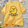 Peace Was Never an Option — Goose Women's Graphic Tee - Neon Districts