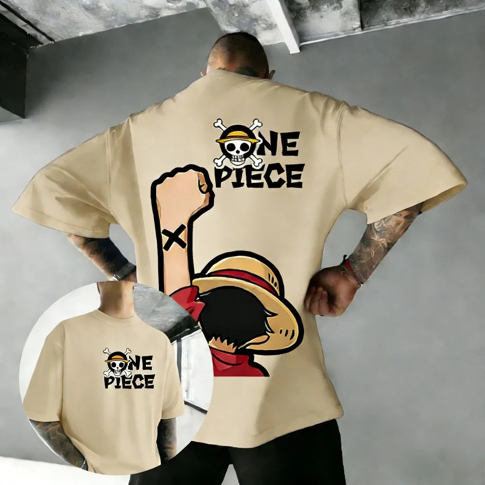 One Piece — Luffy Parent & Child Unisex Cotton Tee - Neon Districts