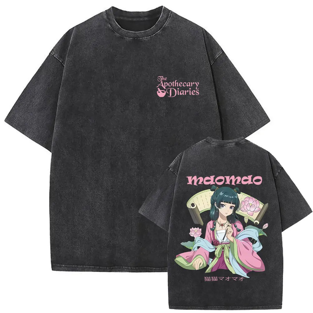 Apothecary Diaries Maomao Vintage Washed Tee – Manga Graphic