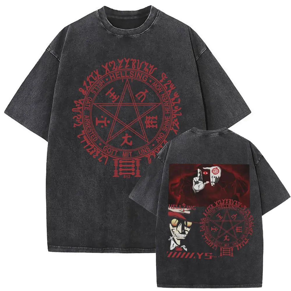 Hellsing Alucard Vintage Tee – Double-Sided 90s Oversized Shirt