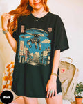 Space Battle Retro Sci-Fi Cosmic Tee