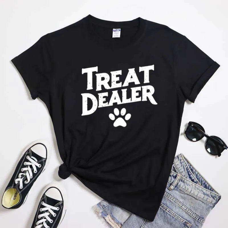 Treat Dealer Dog Mom Tee - Neon Districts