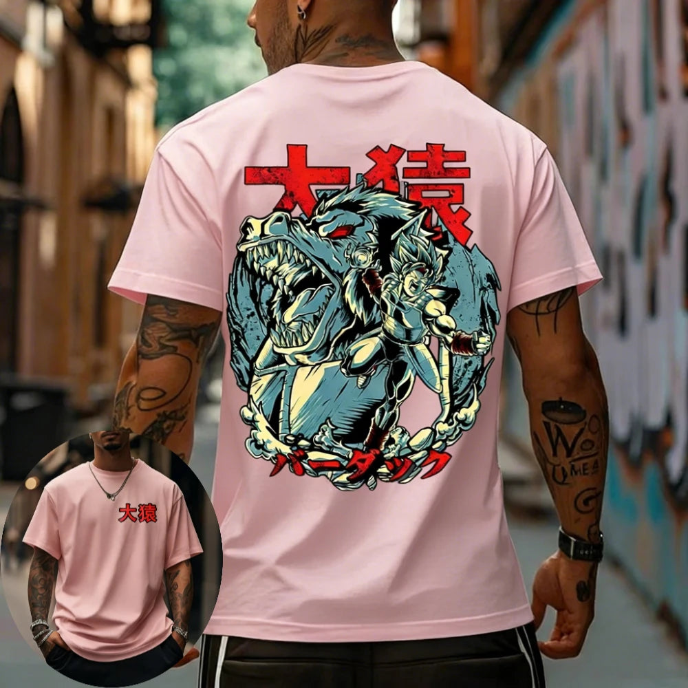 Dragon Ball Goku & Bardock Graphic Tee – Great Ape Anime Shirt