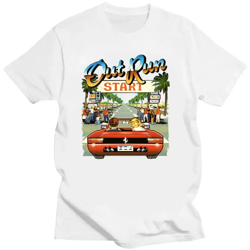 Out Run — 90s Vintage Japan Arcade Tee - Neon Districts