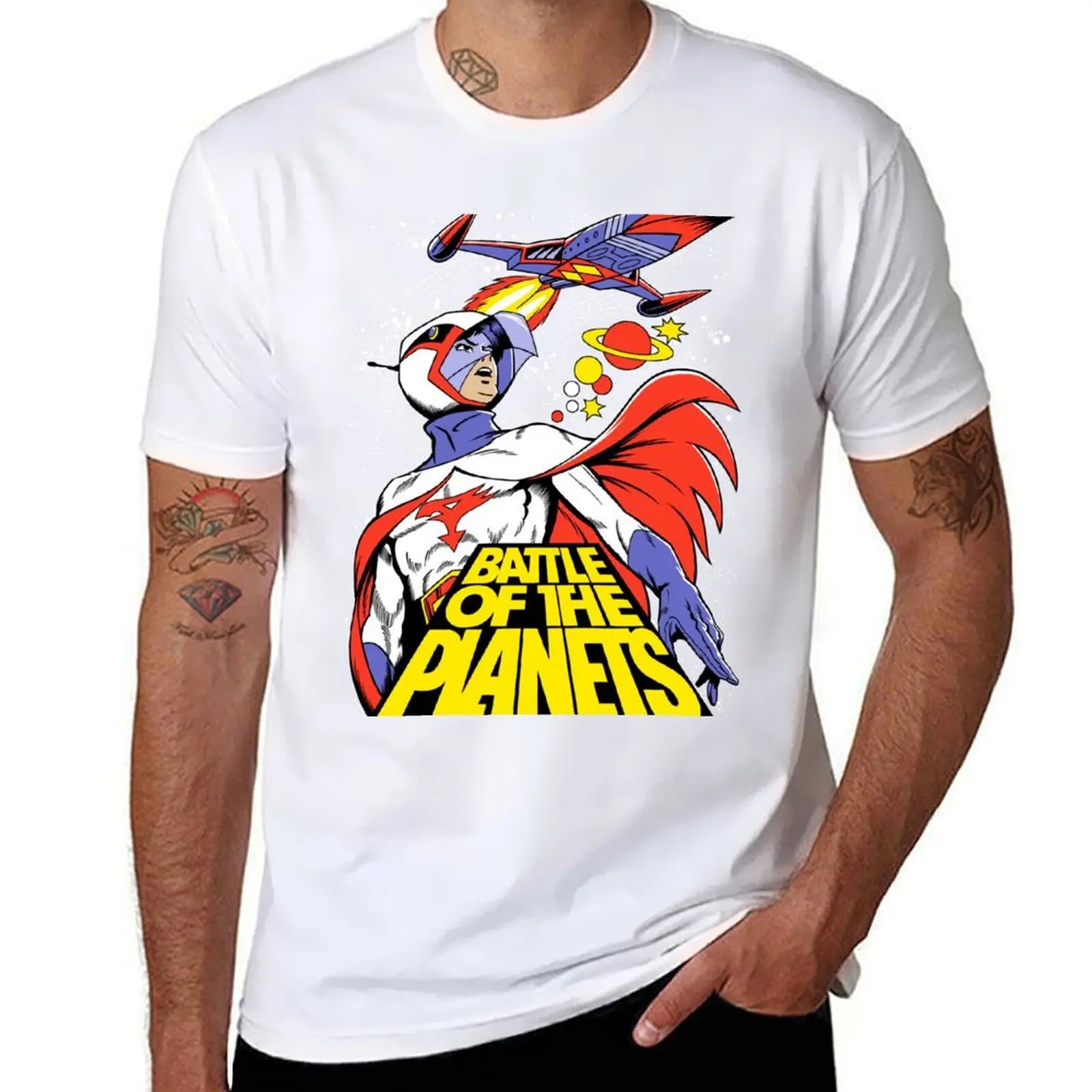 Battle of the Planets G-Force Retro Anime Tee – Retro Graphic Shirt - Neon Districts
