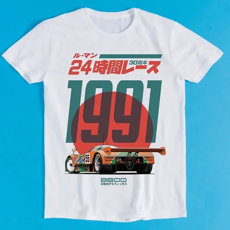 Mazda 787B — 30th Anniversary Le Mans Retro Tee - Neon Districts