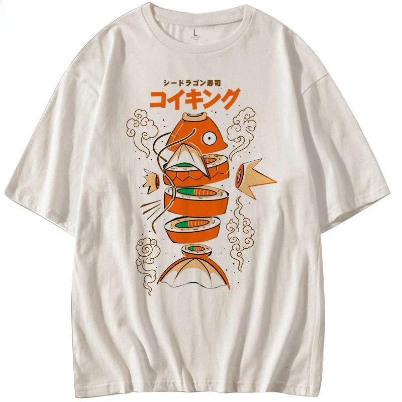 Pokémon — Magikarp Sushi Sashimi Japanese Style Tee - Neon Districts