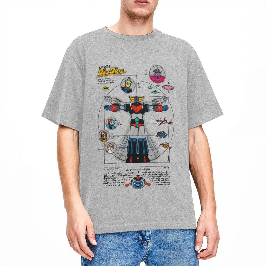UFO Robot Grendizer Goldorak Graphic Tee – Pure Cotton Mecha