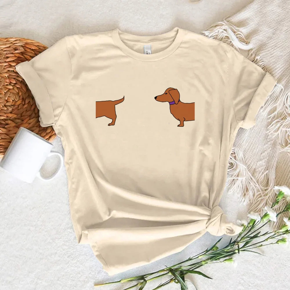 Dachshund Harajuku Graphic Tee - Neon Districts
