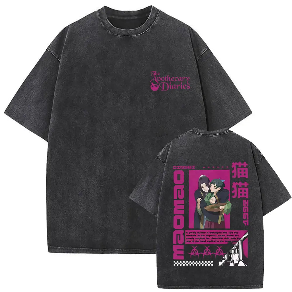 Apothecary Diaries Maomao Vintage Washed Tee – Manga Graphic