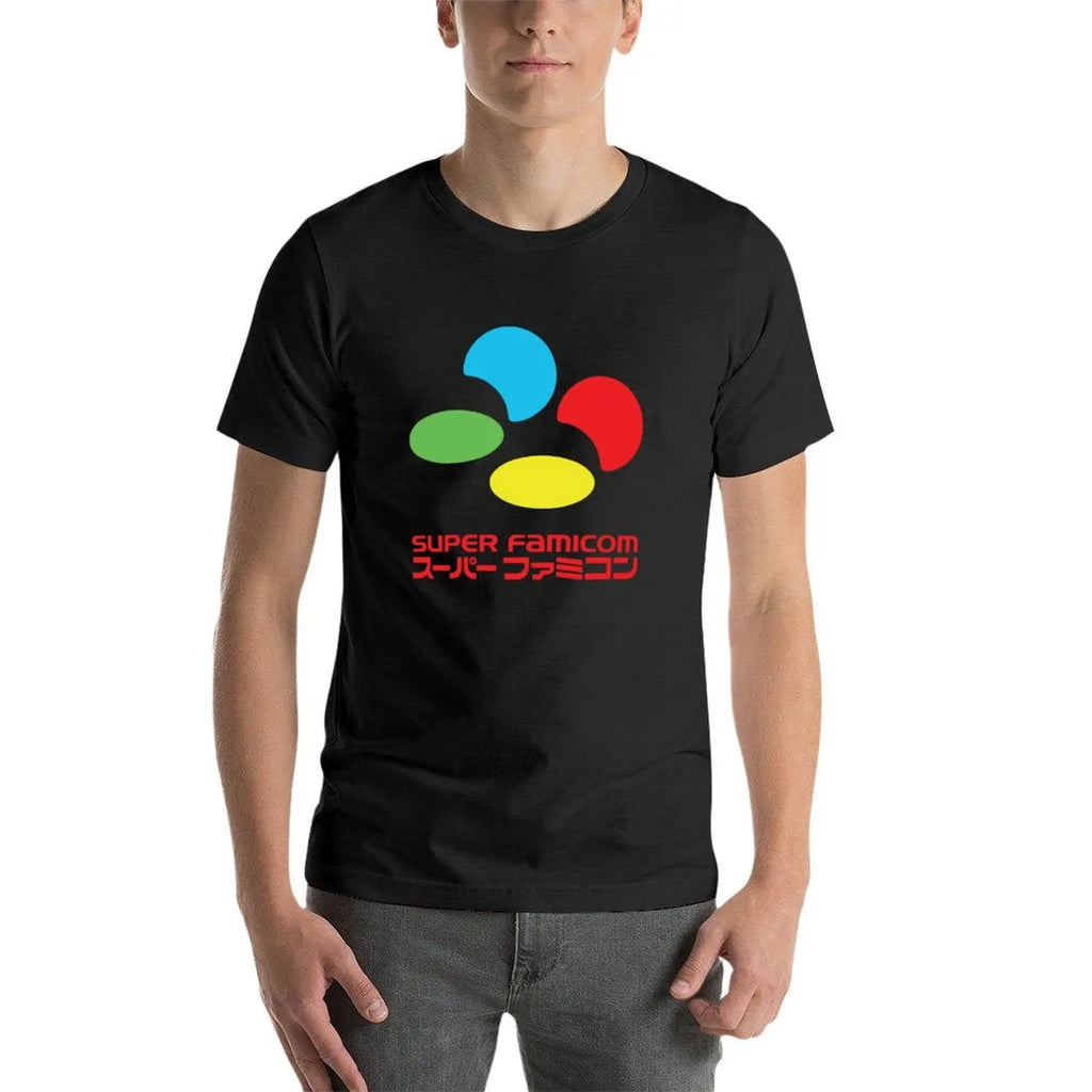 Super Famicom — Japanese Console Vintage Oversized Tee - Neon Districts