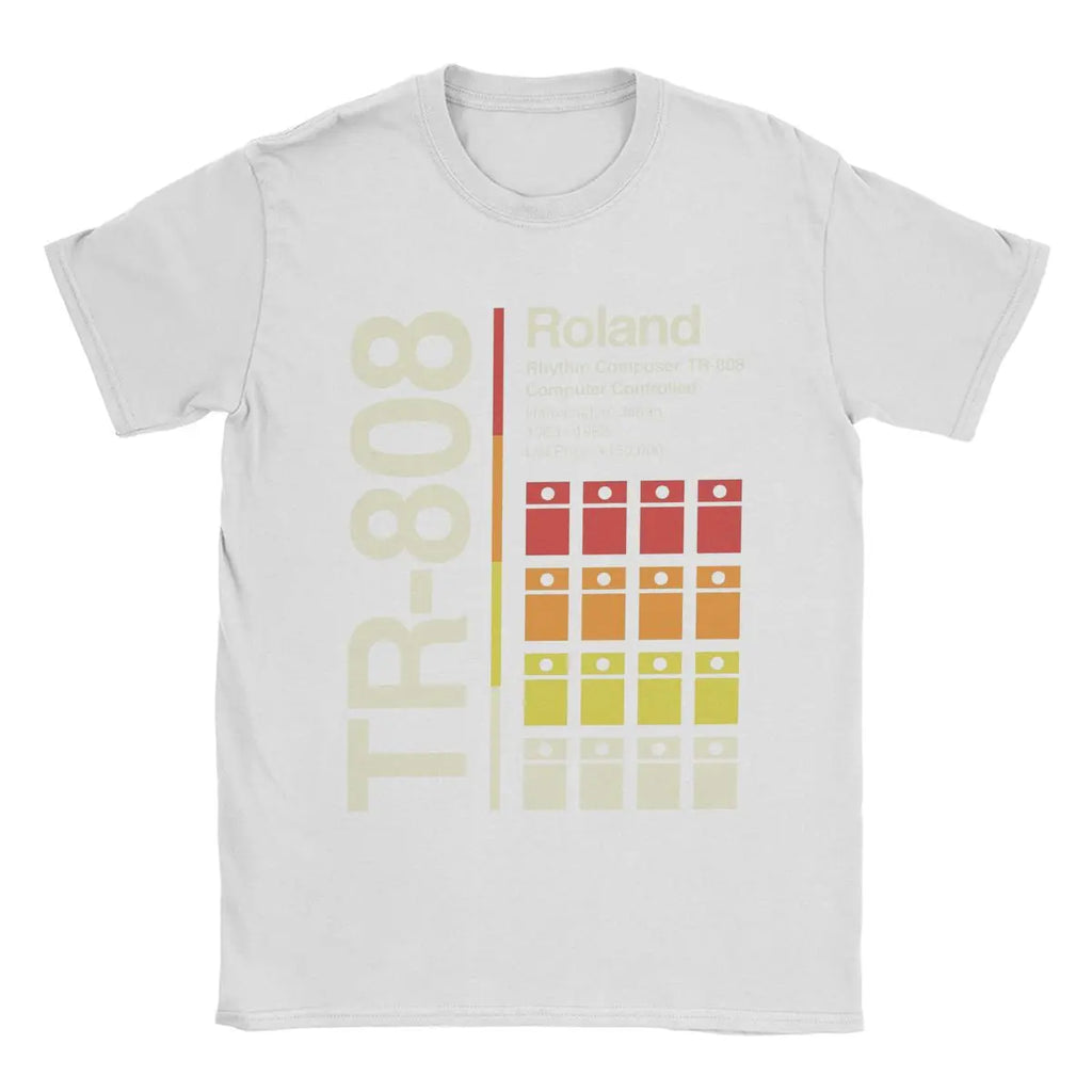 Roland TR-808 — Vertical Drum Machine Graphic Tee - Neon Districts