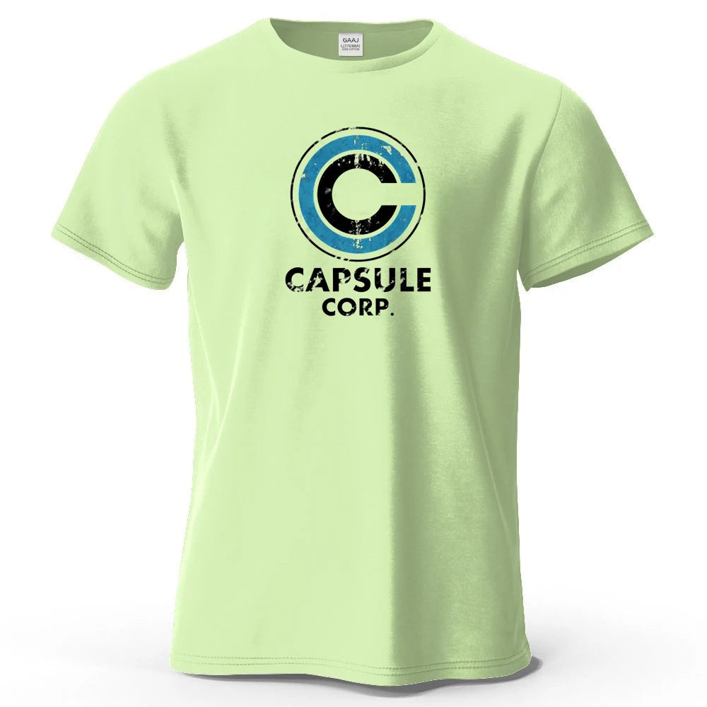 Dragon Ball — Capsule Corp Logo Streetwear Tee - Neon Districts