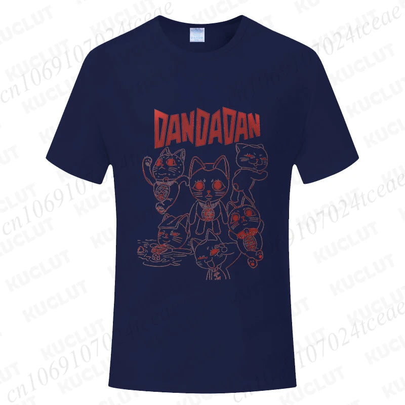 Dandadan Turbo Granny Cat Tee - Kawaii Anime Manga Shirt for Cat Lovers - Neon Districts