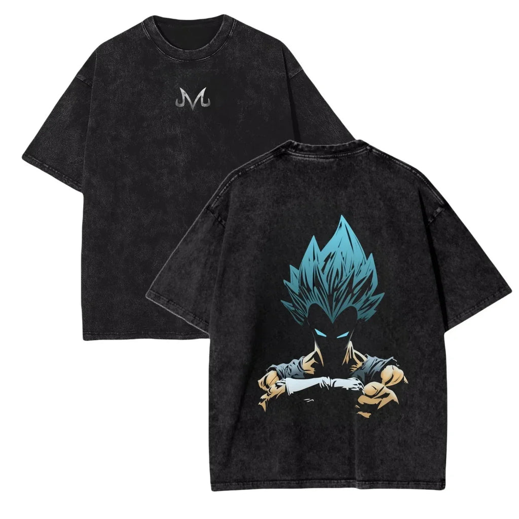 Dragon Ball Z Vegeta Vintage Wash Tee – Harajuku Sports Fit