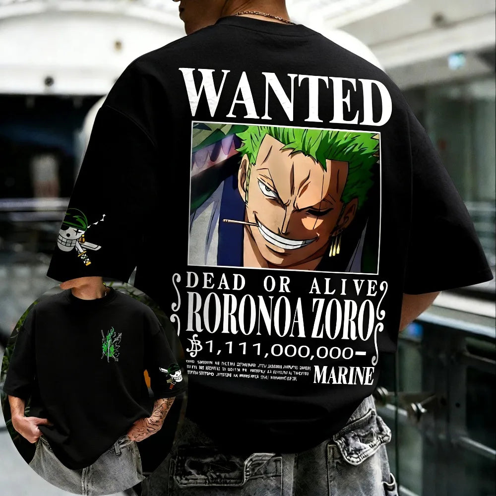 One Piece Roronoa Zoro Harajuku Tee - Neon Districts