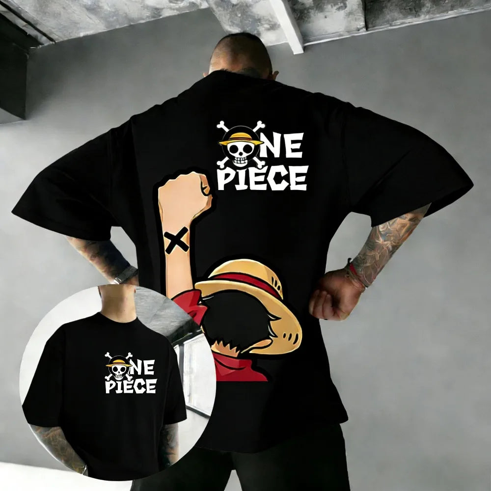 One Piece — Luffy Parent & Child Unisex Cotton Tee - Neon Districts