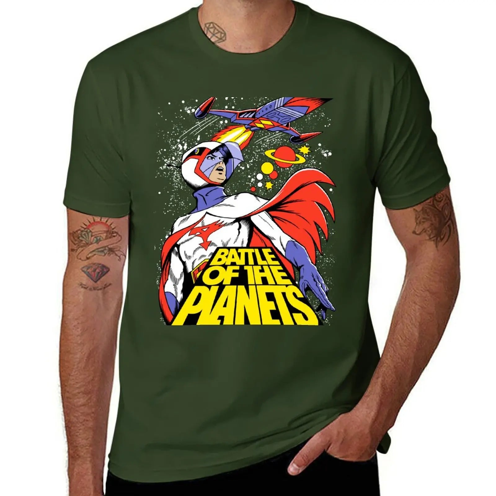 Battle of the Planets G-Force Retro Anime Tee – Retro Graphic Shirt - Neon Districts