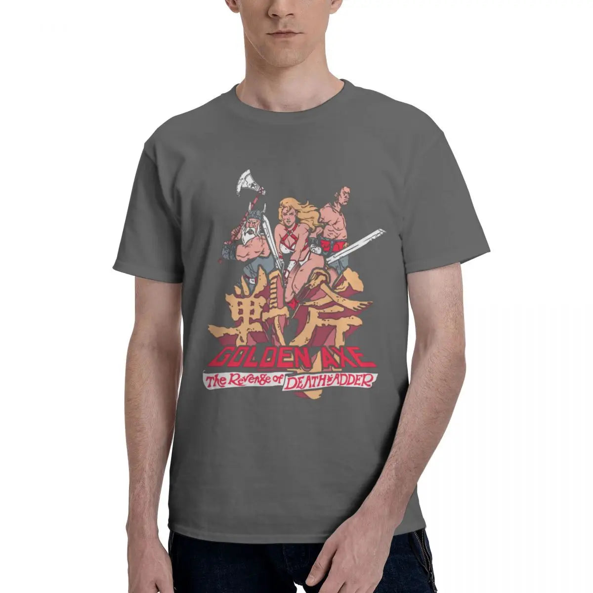 Golden Axe — Sega Arcade Beat-Em-Up Vintage Tee - Neon Districts