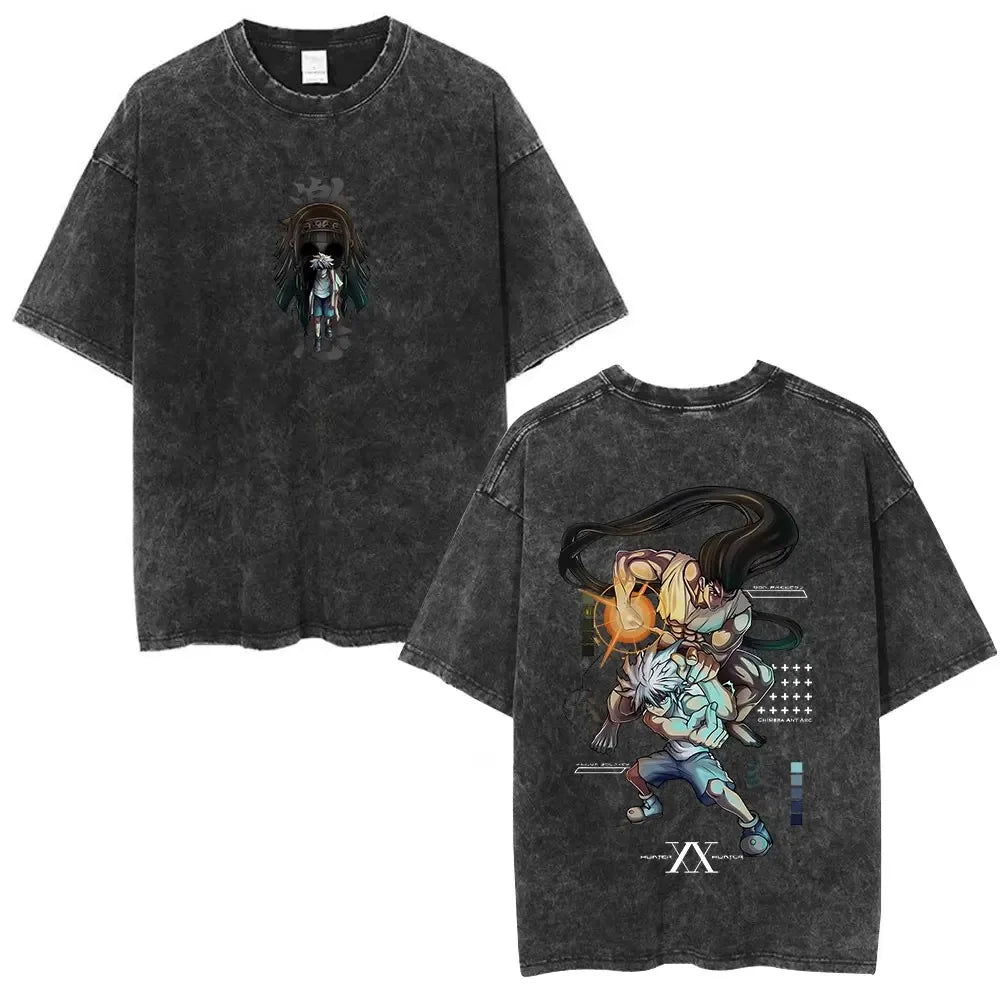 Hunter x Hunter Phantom Troupe Tee – Hisoka Oversized Washed