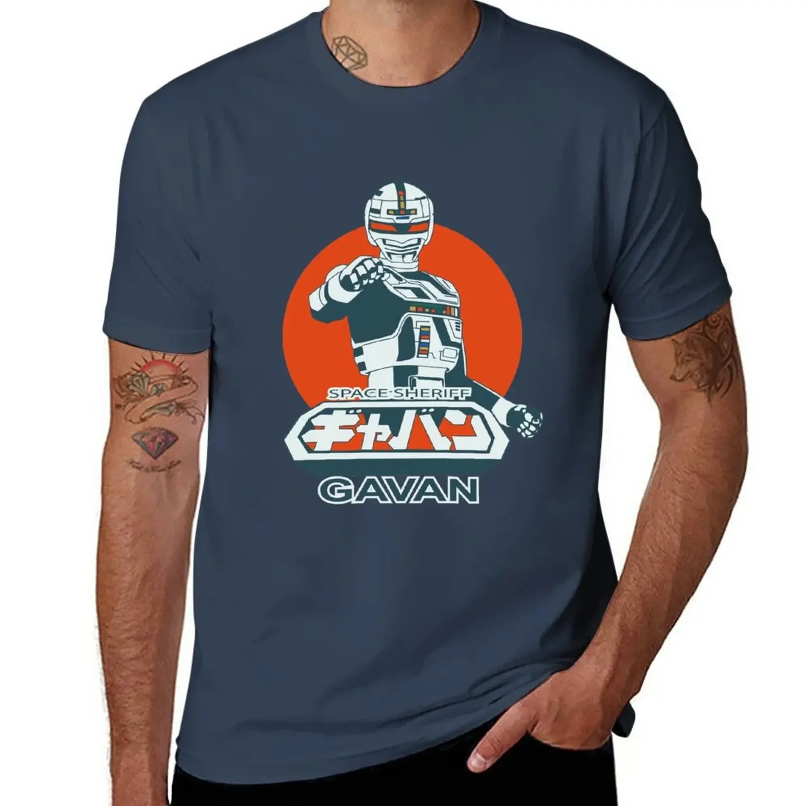 Space Sheriff Gavan — Vintage Tokusatsu Oversized Graphic Tee - Neon Districts