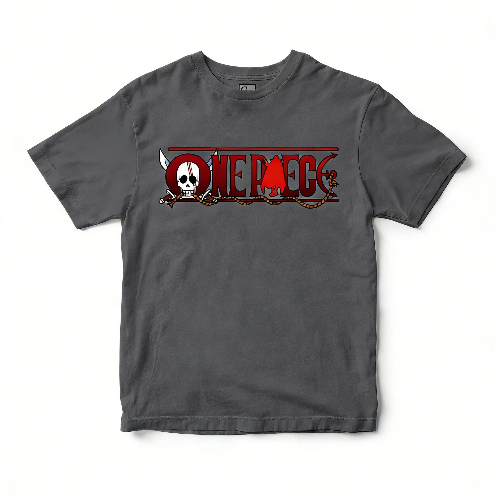 One Piece — Skull & Rope Red Black Graphic Tee - Neon Districts