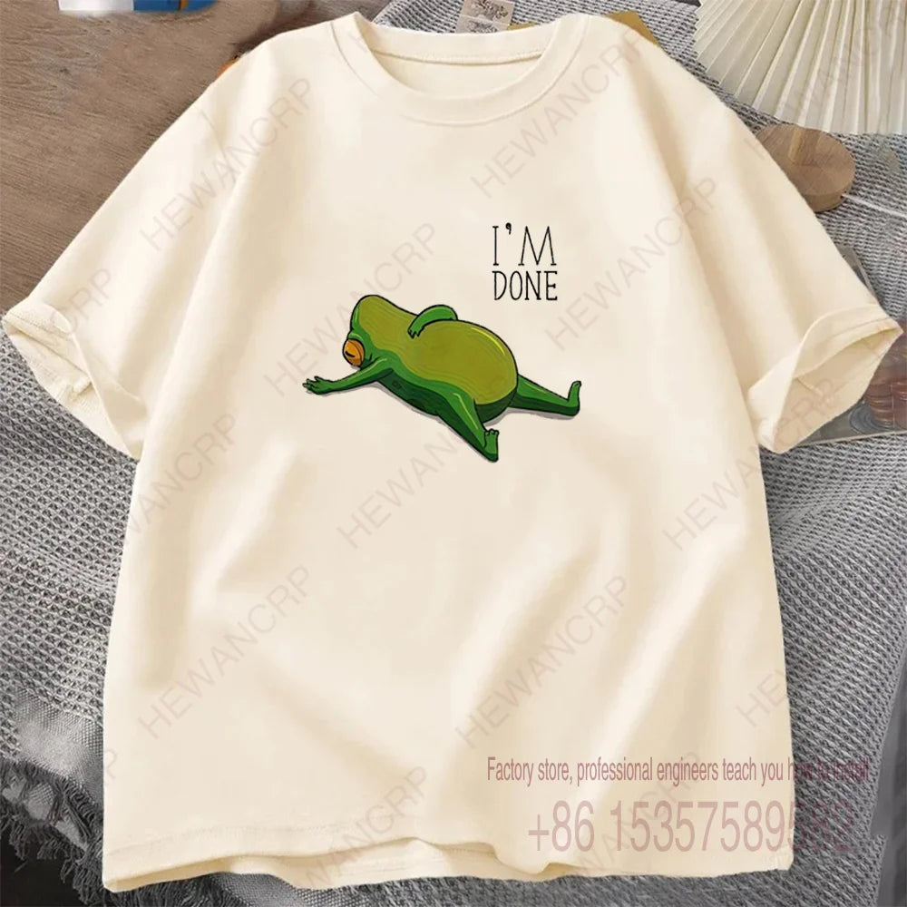 I'm Done — Frog Graphic Oversized Streetwear Tee - Neon Districts