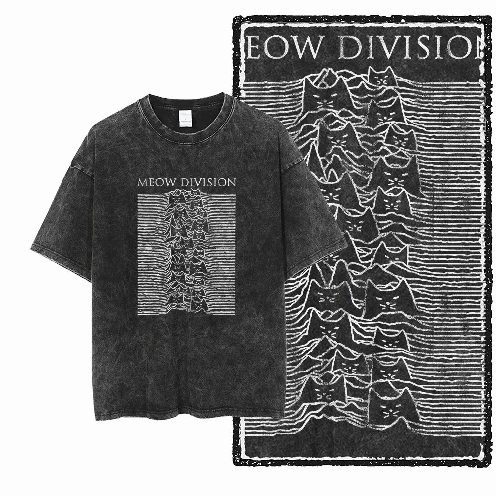 DB Cat — Acid Washed Exclusive Graphic Streetwear Tee - Neon Districts
