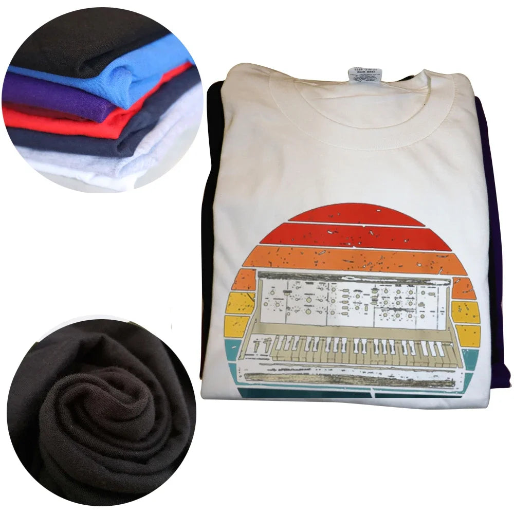Retro Synthesizer — Music Producer Graphic Tee - Neon Districts