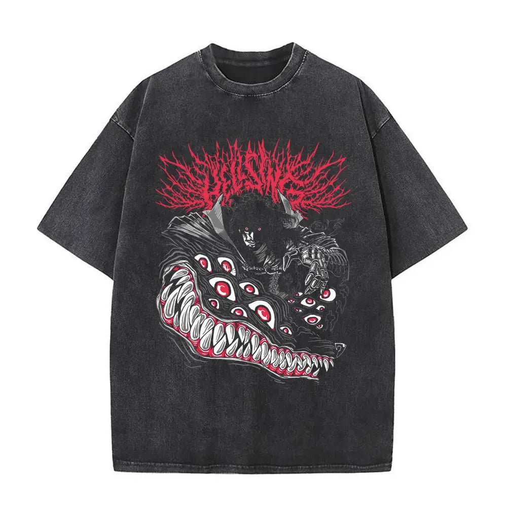 Hellsing Alucard Vintage Tee – Double-Sided 90s Oversized Shirt