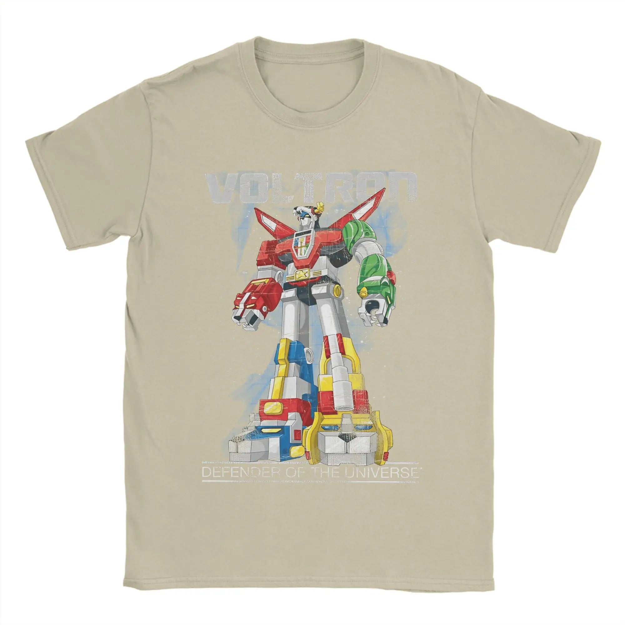 Men's Anime Voltron T Shirts  Cotton - Color Khaki