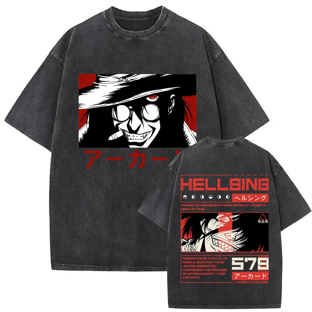 Hellsing Alucard Vintage Tee – Double-Sided 90s Oversized Shirt